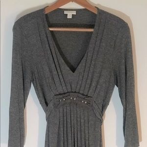 New York & Compony grey jersey dress with detail and belt/tie.